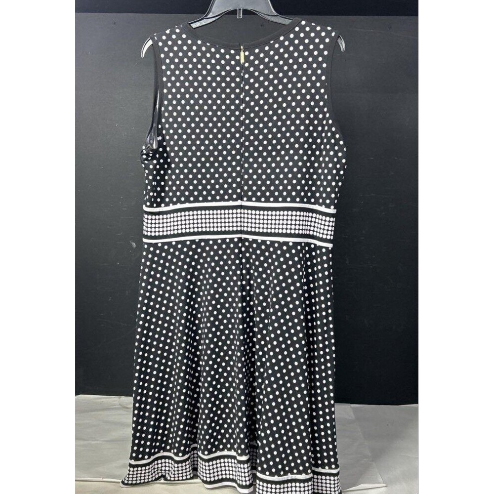 Michael Kors Women's Black Polka Dot Dress - Size XL - Picture 3 of 4